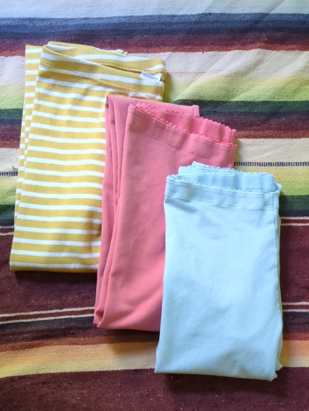 Lot Of 3 Tea Collection Soft Knit Leggings - Size 16, 14, 12